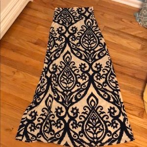 Blue & White Maxi skirt